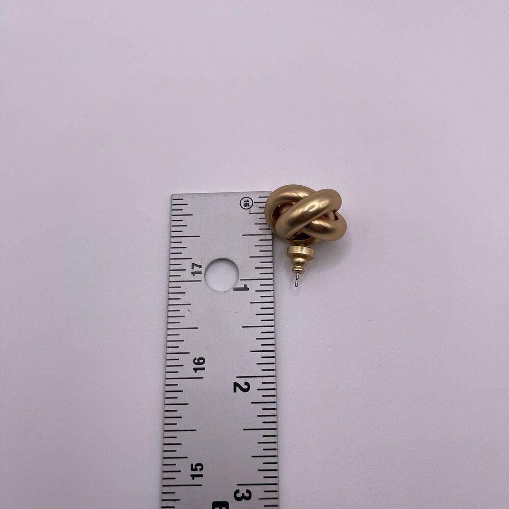 House of Harlow 1960 Gold Tone Knot Stud Earrings - Picture 4 of 12